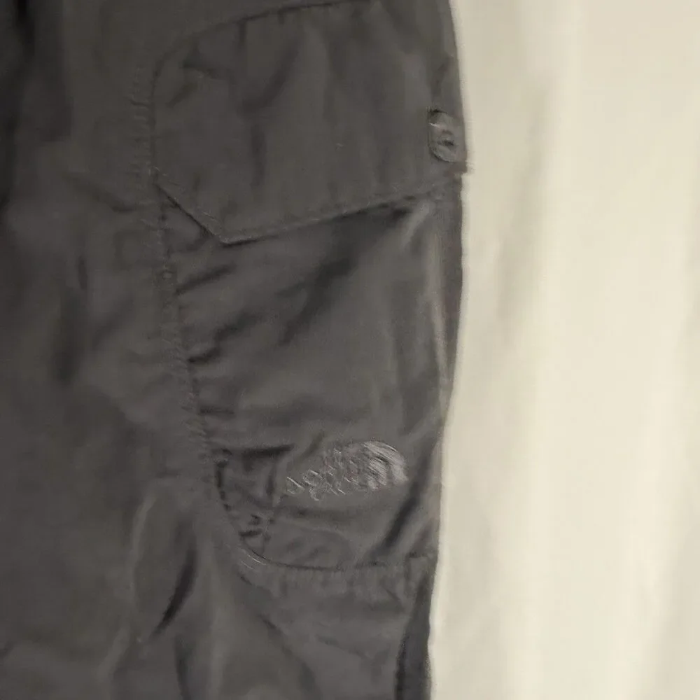 The North Face Cargo Hiking Pants Men's XXL Grey Zip Pockets Lightweight